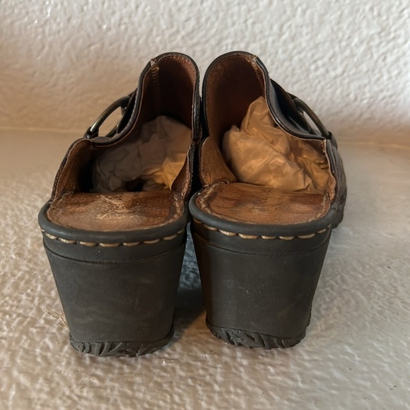 Josef Seibel Genuine Brown Leather Clog Shoes Size 7.5 - Picture 3 of 5